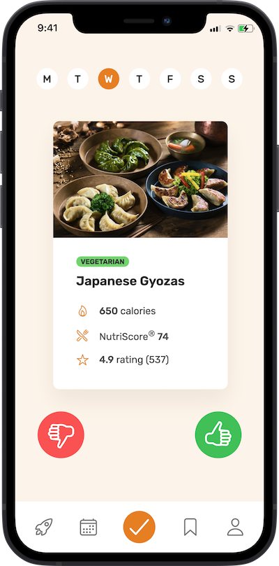 iPhone app meal approving plnaan